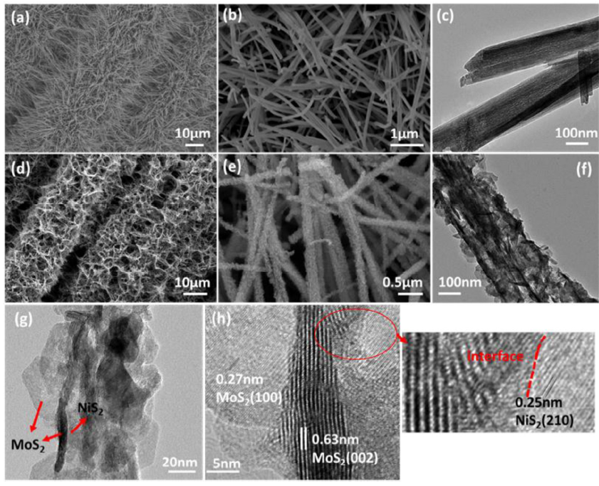 3D hierarchical NiS2/MoS2 nanostructures on CFP with enhanced ...
