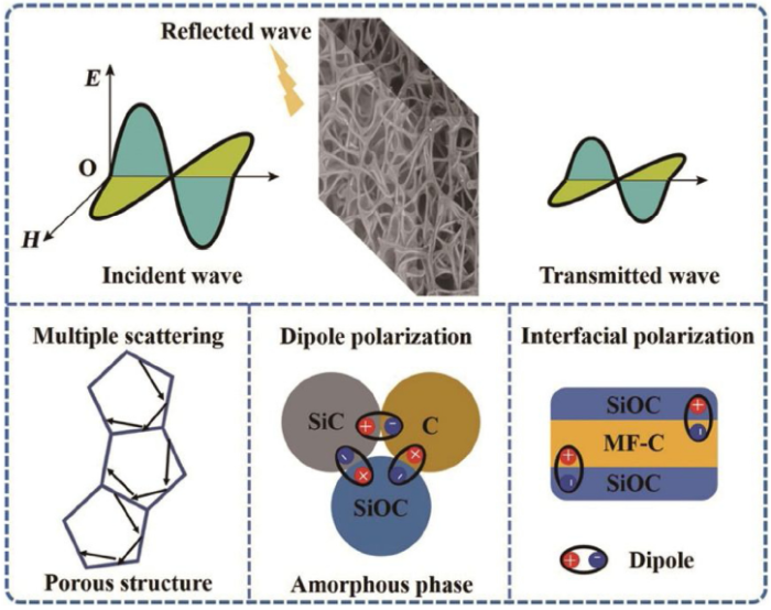 3D carbon network supported porous SiOC ceramics with enhanced ...